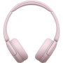 Sony Auriculares inalámbricos WH-CH520 con micrófono Bluetooth color rosa